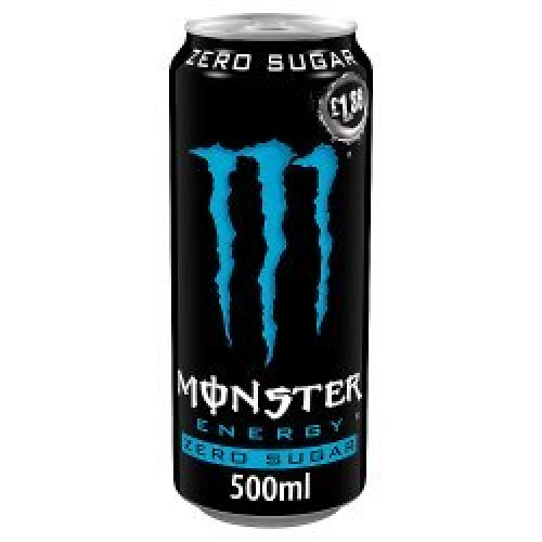 Monster Energy Monster Zero Sugar Energy Drink 500ml (Pack of 12)