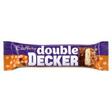 Cadbury Double Decker 54.5g (Pack of 48) - Milk chocolate with chewy nougat and crispy cereal, 100% sustainably sourced cocoa, Vegetarian