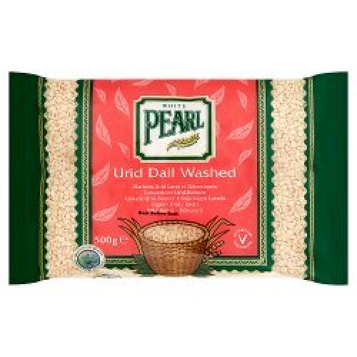 White Pearl Urid Dall Washed 500g (PACK OF 10)