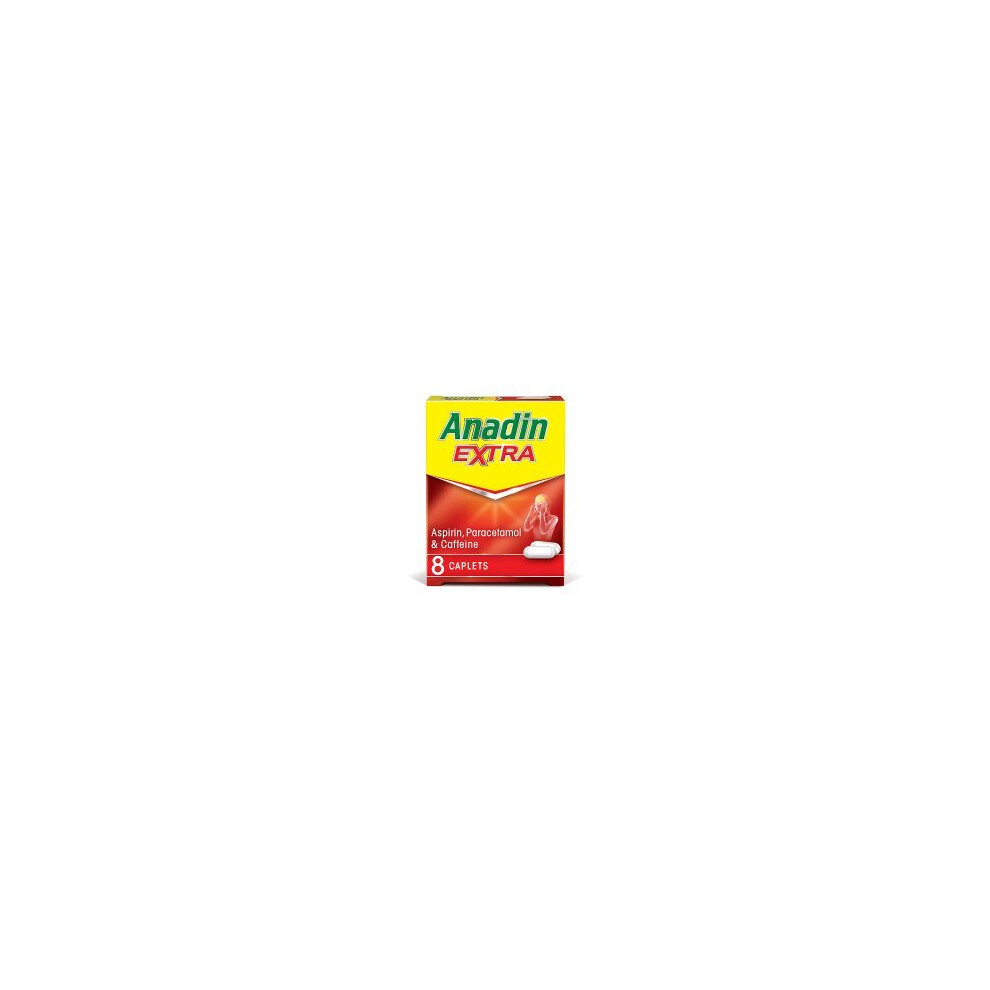 Anadin Extra Pain Relief Caplets 8 Caplets (Pack Of 12)
