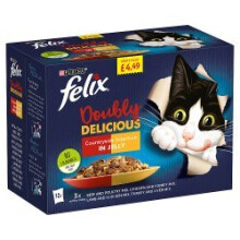 Felix Doubly Delicious Countryside Selection in Jelly 12 x 100g (1.2kg) (Pack of 1)
