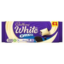 Cadbury White Oreo Chocolate Bar 120g (Pack of 17)