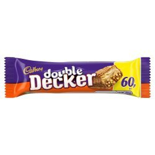 Cadbury Cadbury Double Decker Chocolate Bar  54.5g (Pack of 48)