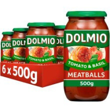 Dolmio Meatball Tomato and Basil Pasta Sauce 500g (Pack of 6)