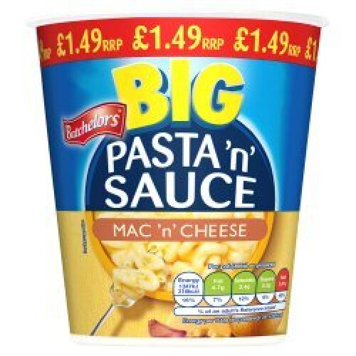 Batchelors Big Pasta 'n' Sauce Mac 'n' Cheese 85g (Pack of 4) on OnBuy