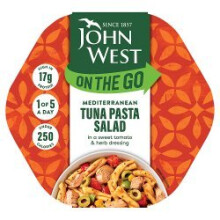 John West On The Go Mediterranean Tuna Pasta Salad 220g (Pack of 6)