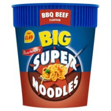 Batchelors Big Super Noodles BBQ Beef Flavour 100g (Pack of 8)