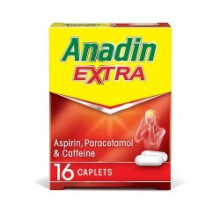 Anadin Extra Painkiller Tablets – 6 Packs of 16 Tablets Each