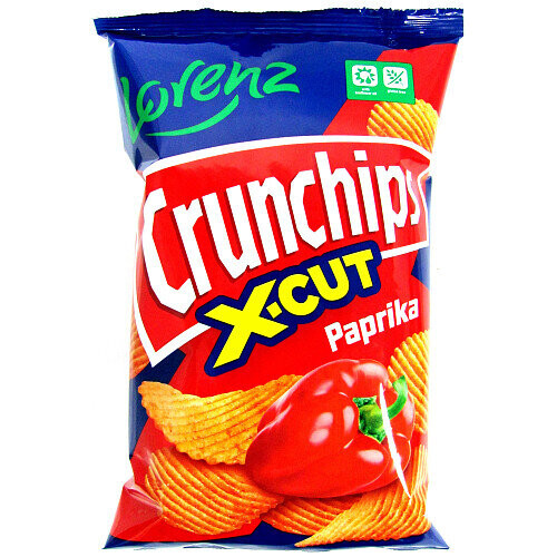 Lorenz Crunchips X-Cut Paprika 75g  (Pack of 12) 1