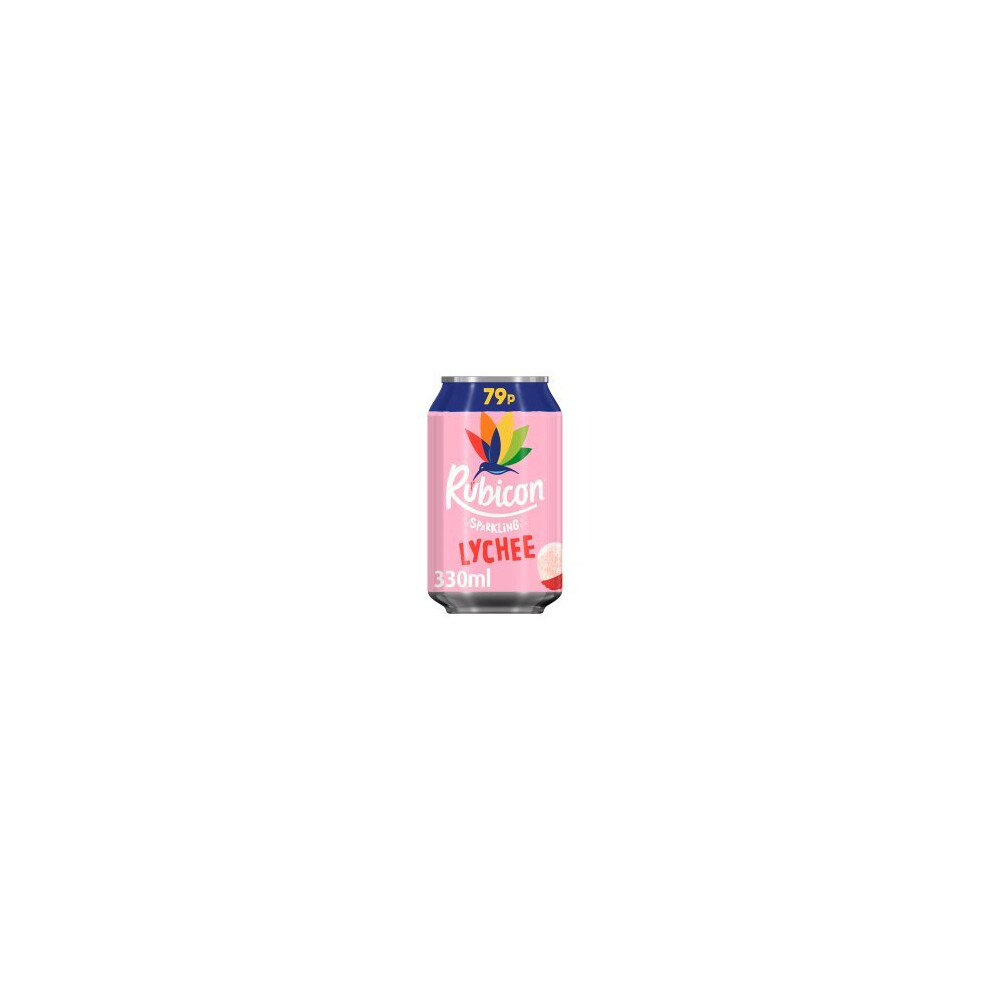 Rubicon Sparkling Lychee Juice Drink 330Ml (Pack Of 24)