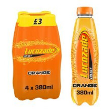 Lucozade Energy Drink Orange 4x380ml (Pack of 6)