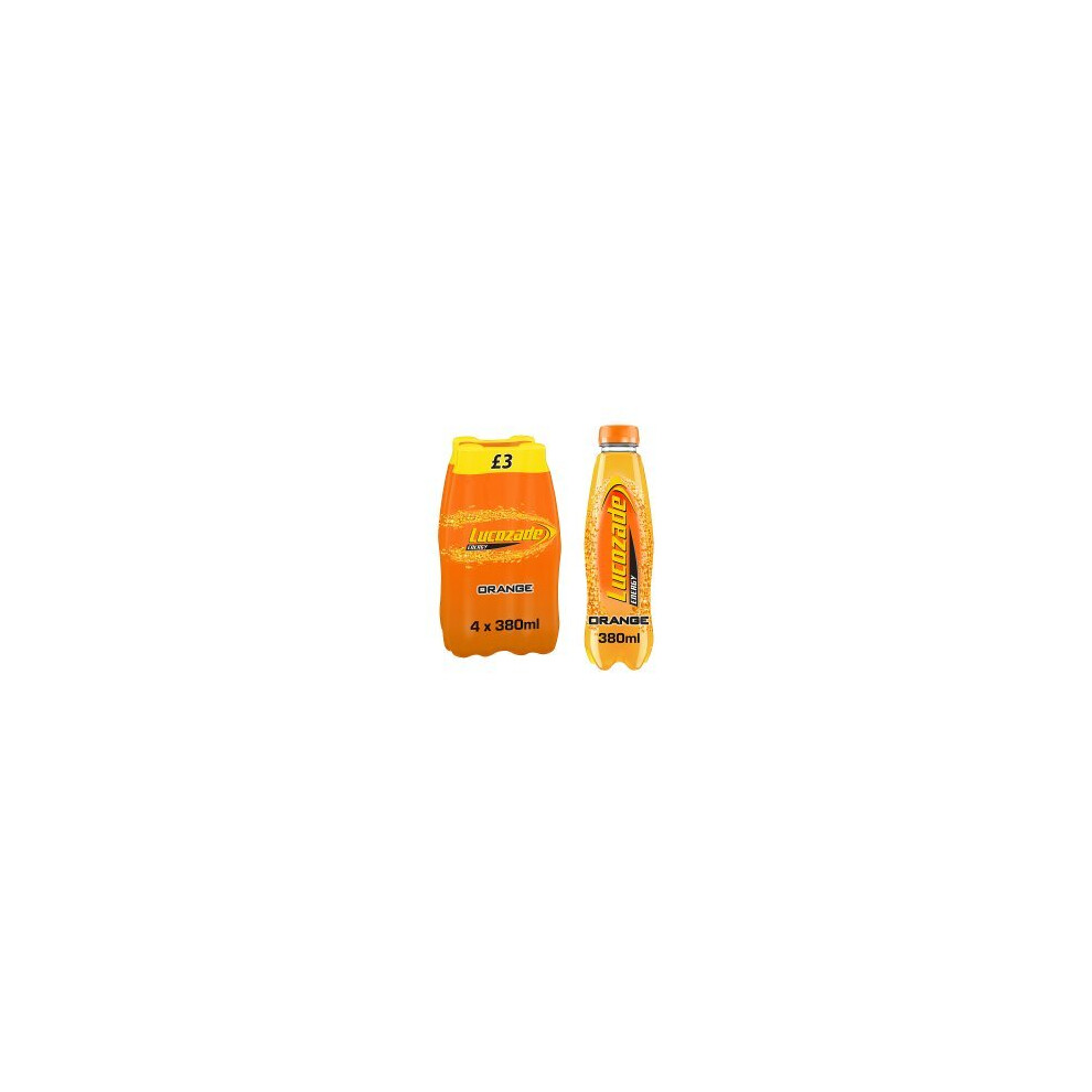 Lucozade Energy Drink Orange 4x380ml (Pack of 6)