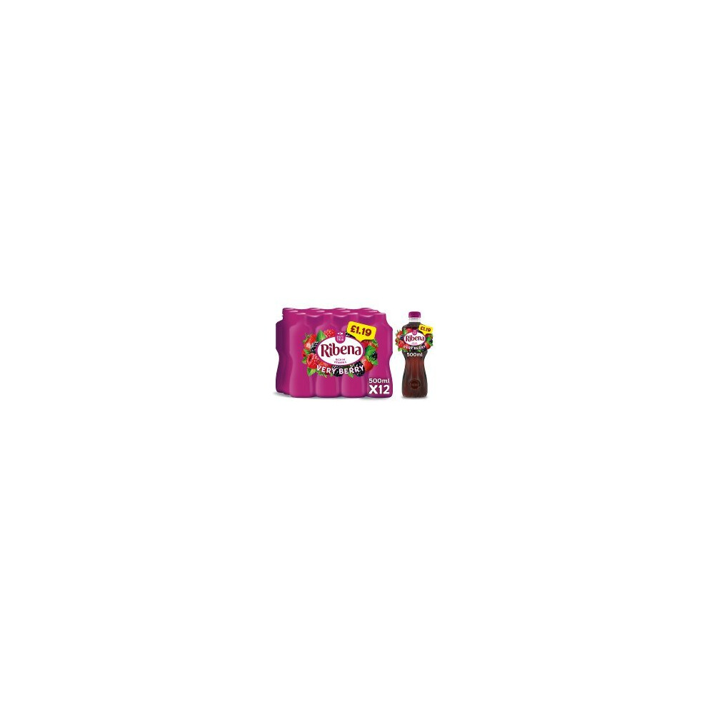 Ribena Very Berry Juice Drink 500ml (Pack of 12)