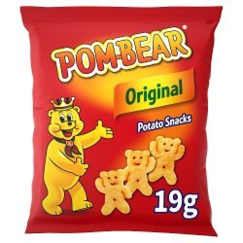 Pom-Bear Original Crisps 19g (Pack of 36)