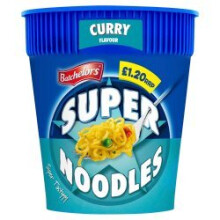 Batchelors Super Noodles Curry Flavour 75g (Pack of 8)