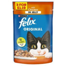 Felix Original with Chicken in Jelly 100g (Pack of 20)