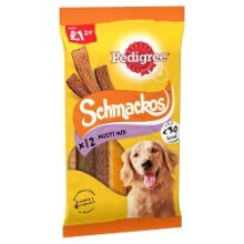 Pedigree Schmackos Dog Treats Multi Mix 12 Strips 86g (Pack of 9)