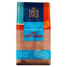 Tate & Lyle Pure Cane Light Soft Brown Sugar 3kg (Pack of 1)