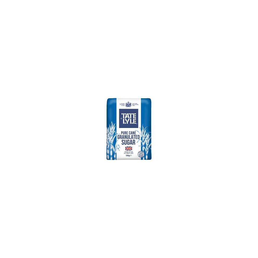 Tate & Lyle Pure Cane Granulated Sugar 500g (Pack of 10)