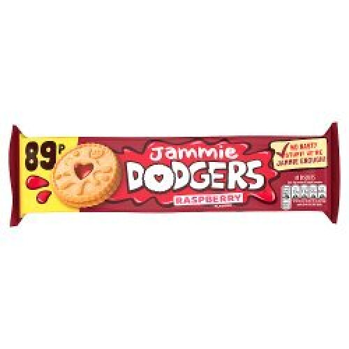 Jammie Dodgers 8 Biscuits Raspberry Flavour 140g (Pack of 15)