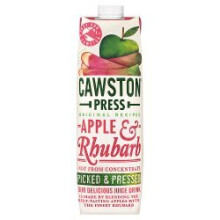 Cawston Press Original Recipes Apple & Rhubarb 1 Litre (Pack of 6)