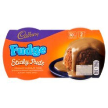 Cadbury Fudge Sticky Puds 2 x 95g (Pack of 4)