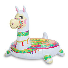 SLOOSH Inflatable Llama Pool Float 43.5 Pool Tubes Fun Beach Floaties Summer Pool Raft Lounger Swim Party Toys Swimming Pool Party Decorati