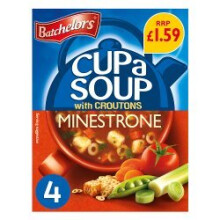 Batchelors Cup a Soup with Croutons Minestrone 4 Sachets 94g (Pack of 9)
