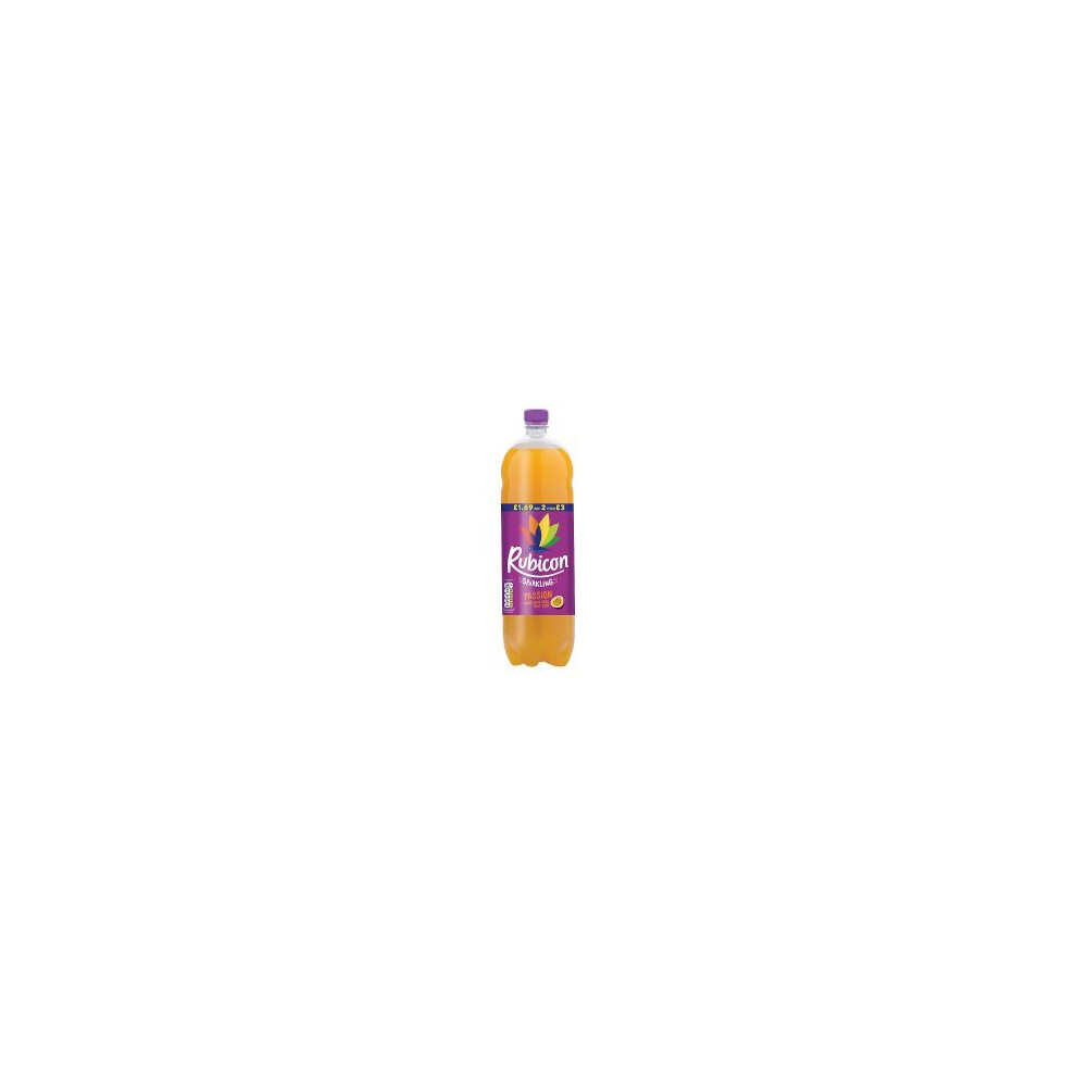 Rubicon Sparkling Passion Fruit Juice Drink 2L (Pack Of 6)