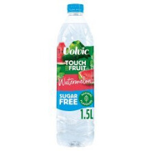 Volvic Touch of Fruit Sugar Free Watermelon Natural Flavoured Water 1.5L (Pack of 6)