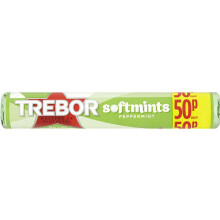 Trebor Softmints Peppermint 50p Mints Roll 44.9g (Pack of 40)