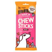 Lily's Kitchen Chew Sticks with Beef Dog Treat 120g (Pack of 10)