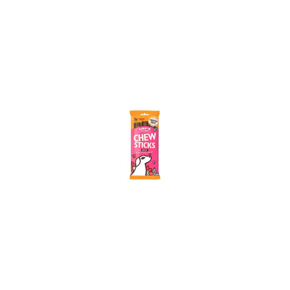 Lily's Kitchen Chew Sticks With Beef Dog Treat 120G (Pack Of 10)