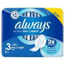 Always Ultra Sanitary Towels Day & Night (S3) Wings (Pack of 4)