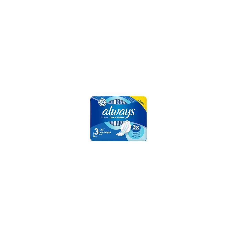 Always Ultra Sanitary Towels Day & Night (S3) Wings (Pack Of 4)