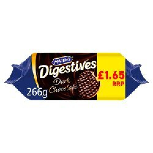 McVities McVitie's Dark Chocolate Digestive Biscuits 266g (Pack of 15)
