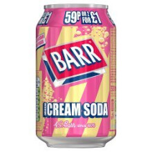 Barr American Cream Soda 330ml (Pack of 24)