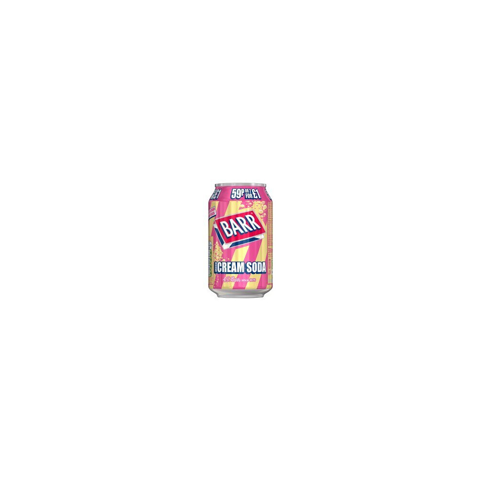 Barr American Soda 330Ml (Pack Of 24) Cream