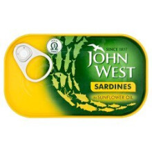 John West Sardines in Sunflower Oil 120g (Pack of 12)
