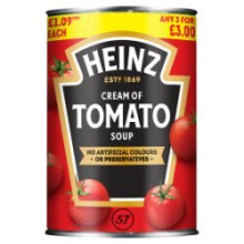 Heinz Cream of Tomato Soup 400g (Pack of 24)