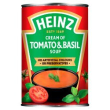 Heinz Cream of Tomato & Basil Soup 400g - Rich, Creamy Tomato & Basil Flavor