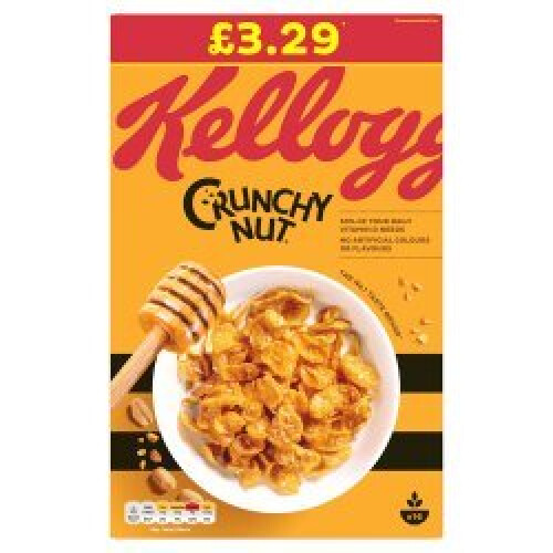 Kelloggs Kellogg's Crunchy Nut Cereal 500g (Pack of 8)