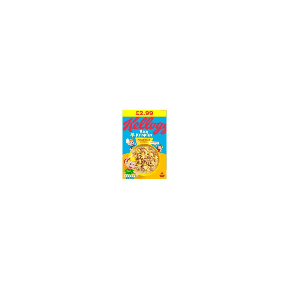 Kelloggs Kellogg's Rice Krispies Multigrain Shapes 350G (Pack Of 4)