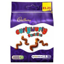 Cadbury Curly Wurly Squirlies Bag 95g (Pack of 10)