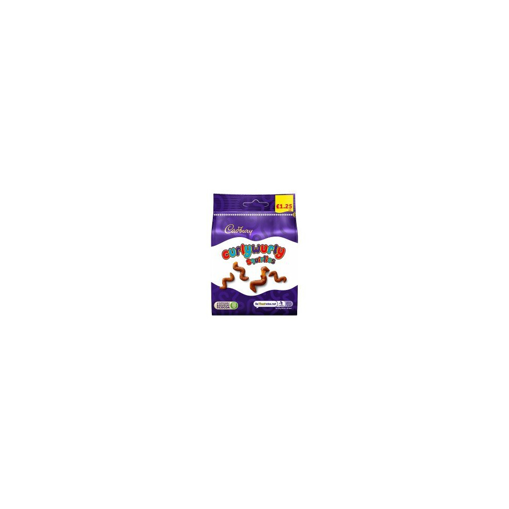 Cadbury Curly Wurly Squirlies Bag 95g (Pack of 10)