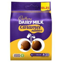 Cadbury Dairy Milk Caramel Nibbles Bag 95g (Pack of 10)