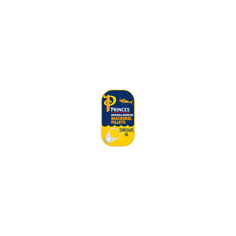 Princes Mackerel Fillets in Sunflower Oil 125g (Pack of 10)