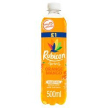 Rubicon Sparkling Spring Water with Fruit Juice 500ml (Pack of 12)