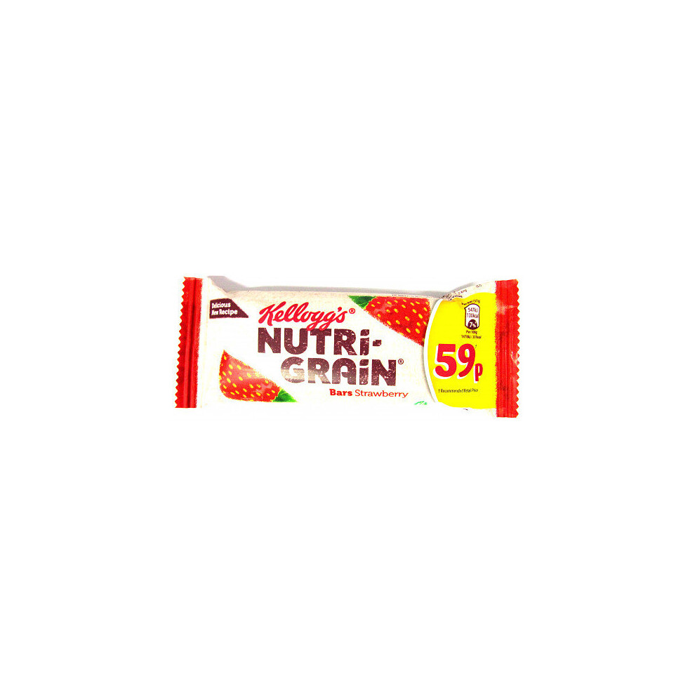 Kelloggs Nutri-Grain Strawberry 37G (Pack Of 25)