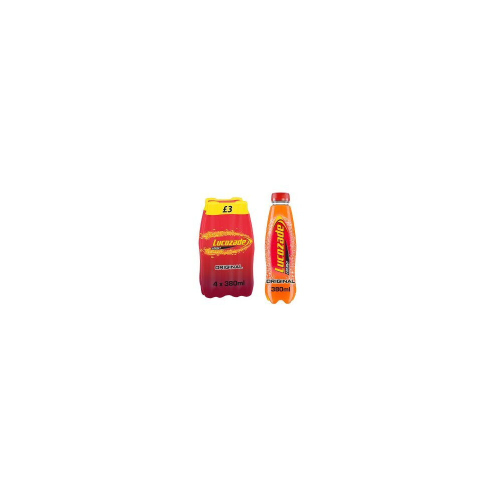 Lucozade Energy Drink Original 4x380ml (Pack of 6)